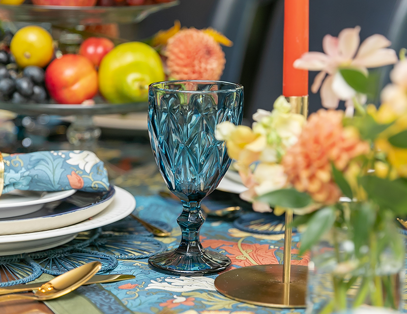 Blue Goblet Glass