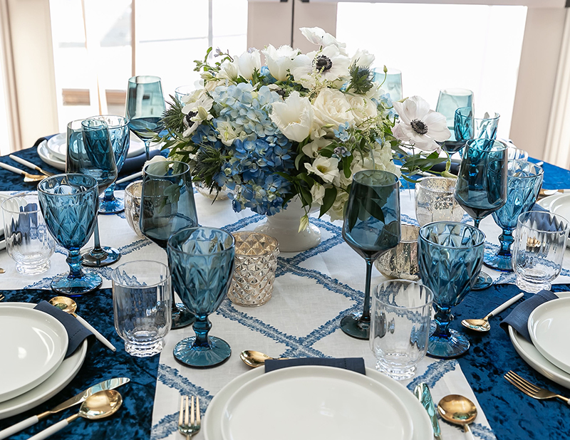 Blue Wine Glass