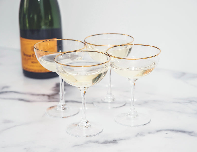 Rent champagne glasses or champagne coupe glasses