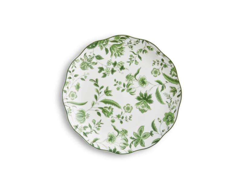 Floral Scalloped Salad Plate