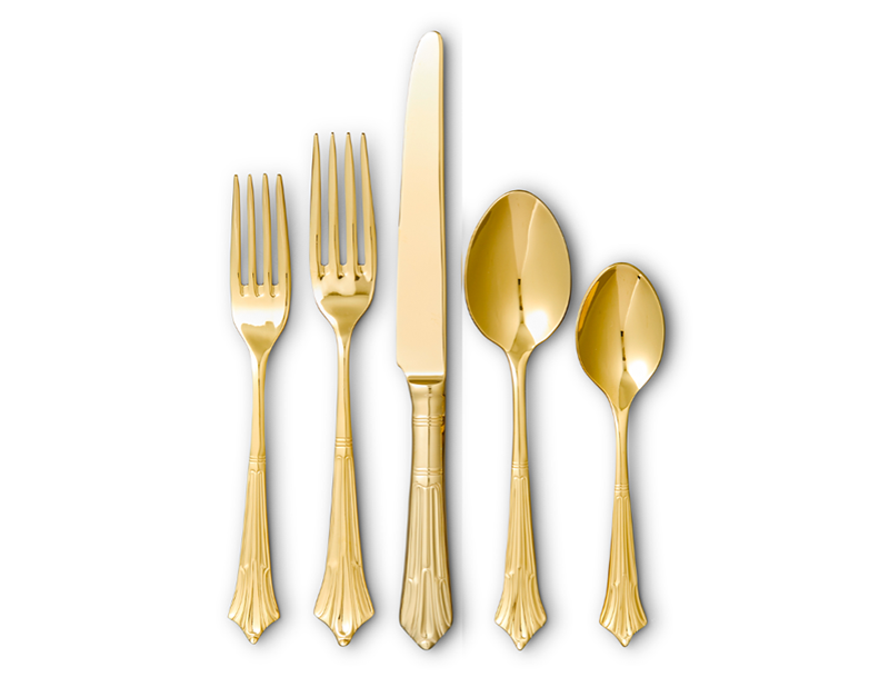 Gold Deco Flatware