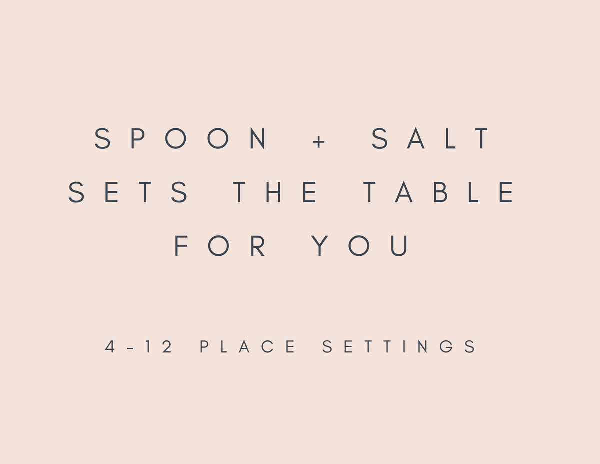Set the Table Fee (4-12 place settings)