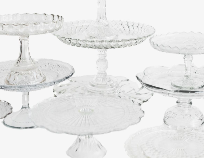 Clear Glass Cake Stand