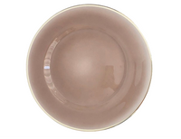 mocha glass charger with gold rim for rent